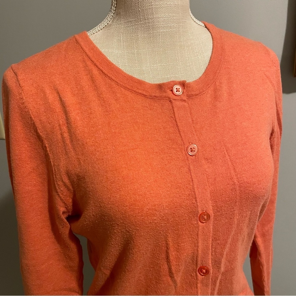 Merona Coral Cardigan 3/4 Sleeve - Picture 3 of 5